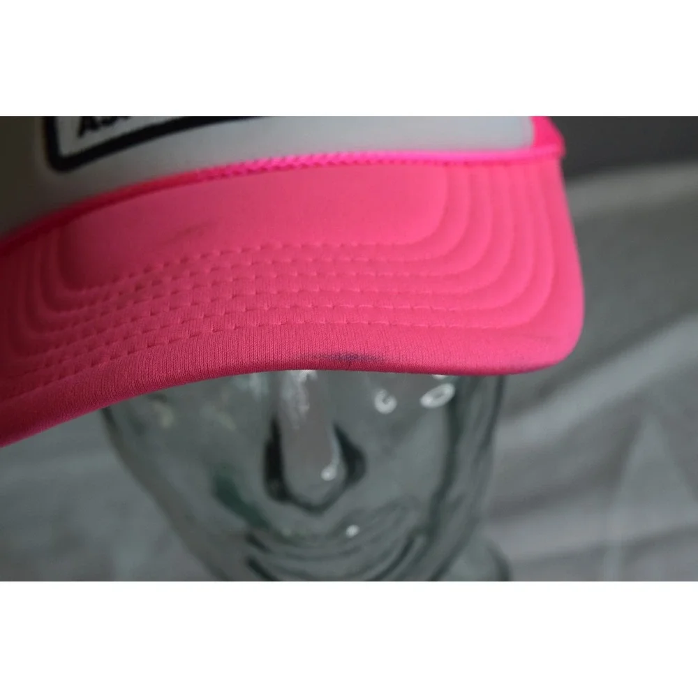 Aviator Nation Trucker Hat OS Pink White Rainbow Aspen Mesh Snapback Womens Cap